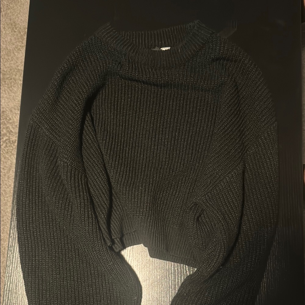 Cozy Black Knit Sweater